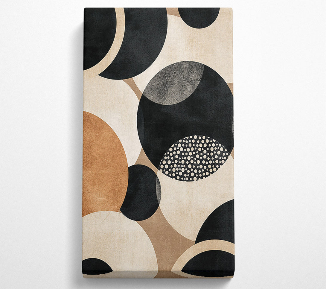  A Canvas Print of Tan Circle Symphony Canvas Print