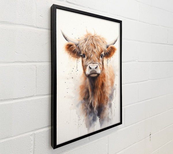 Highland Cow Watercolour