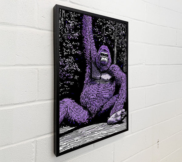 Purple Gorilla In The Woods