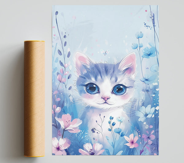 Blue Eyes In Bloom Giclee Print