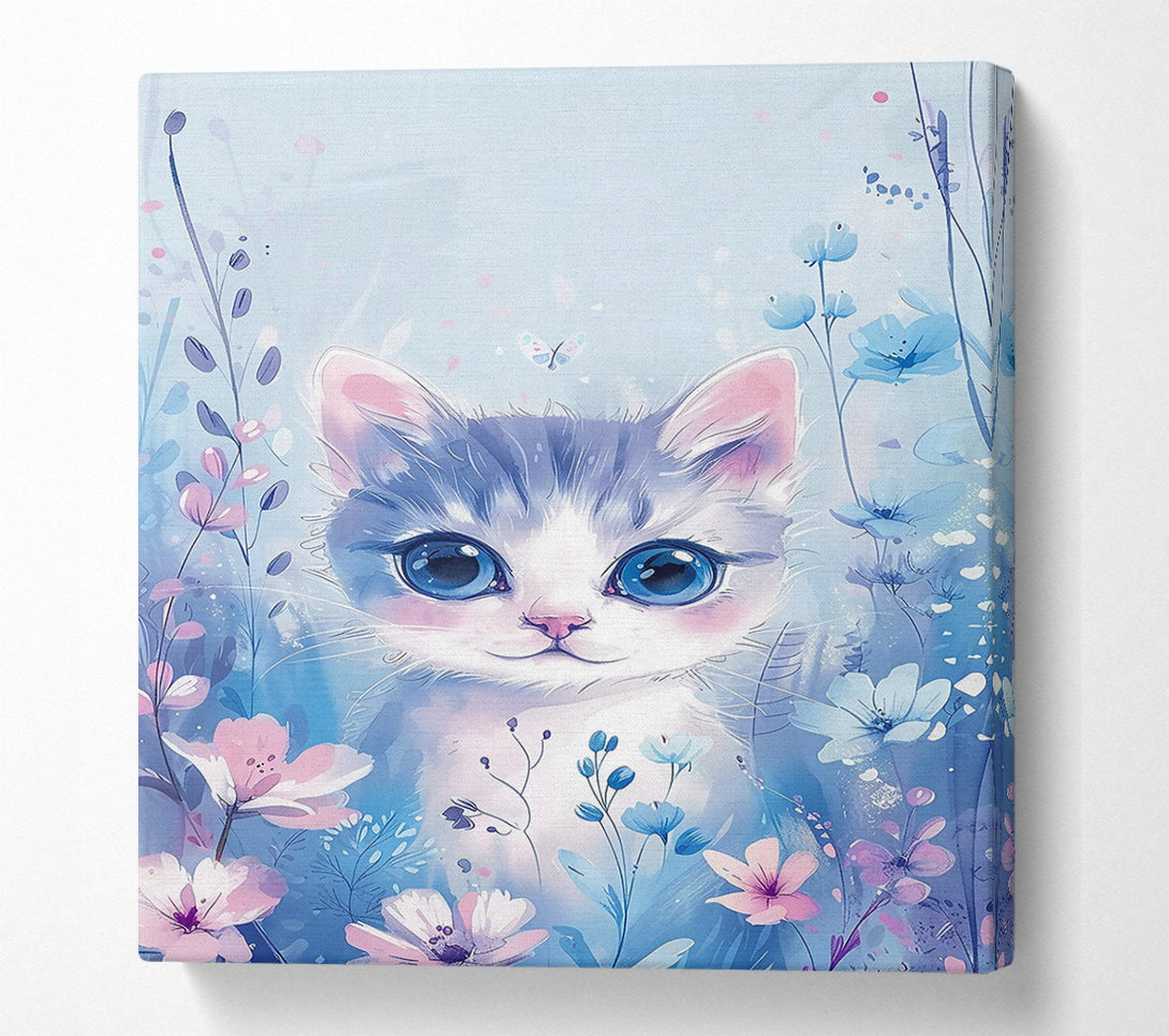  A Canvas Print of Blue Eyes In Bloom Canvas Wall Art