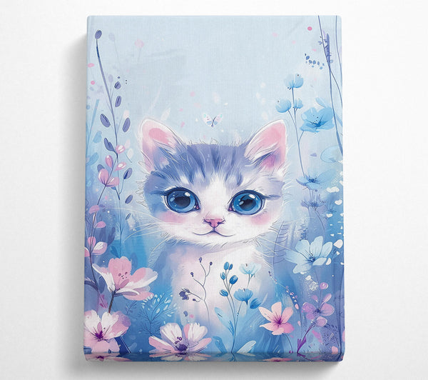  A Canvas Print of Blue Eyes In Bloom Canvas Wall Art