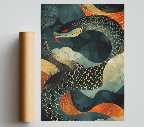 Indigo Serpent'S Dream Giclee Print