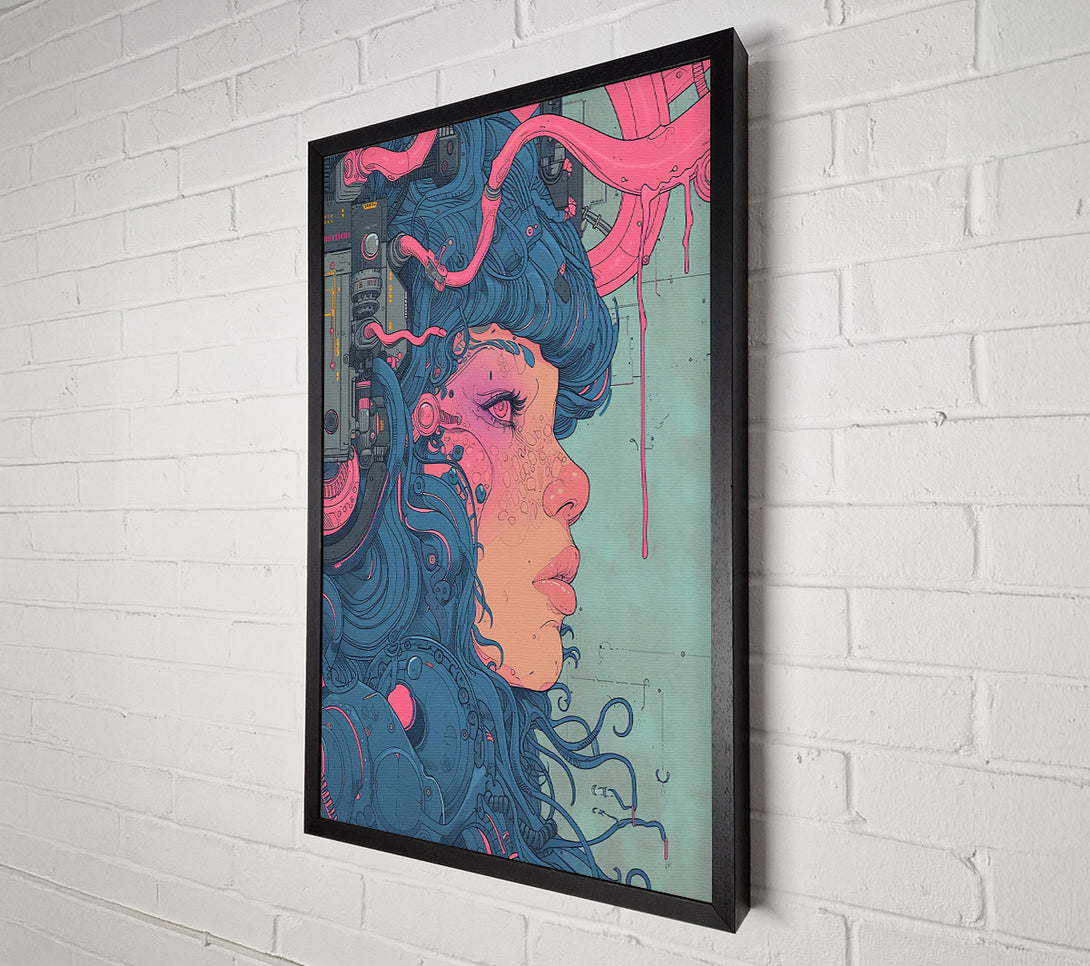  A Canvas Print of Pink Machine Dreams Canvas Print