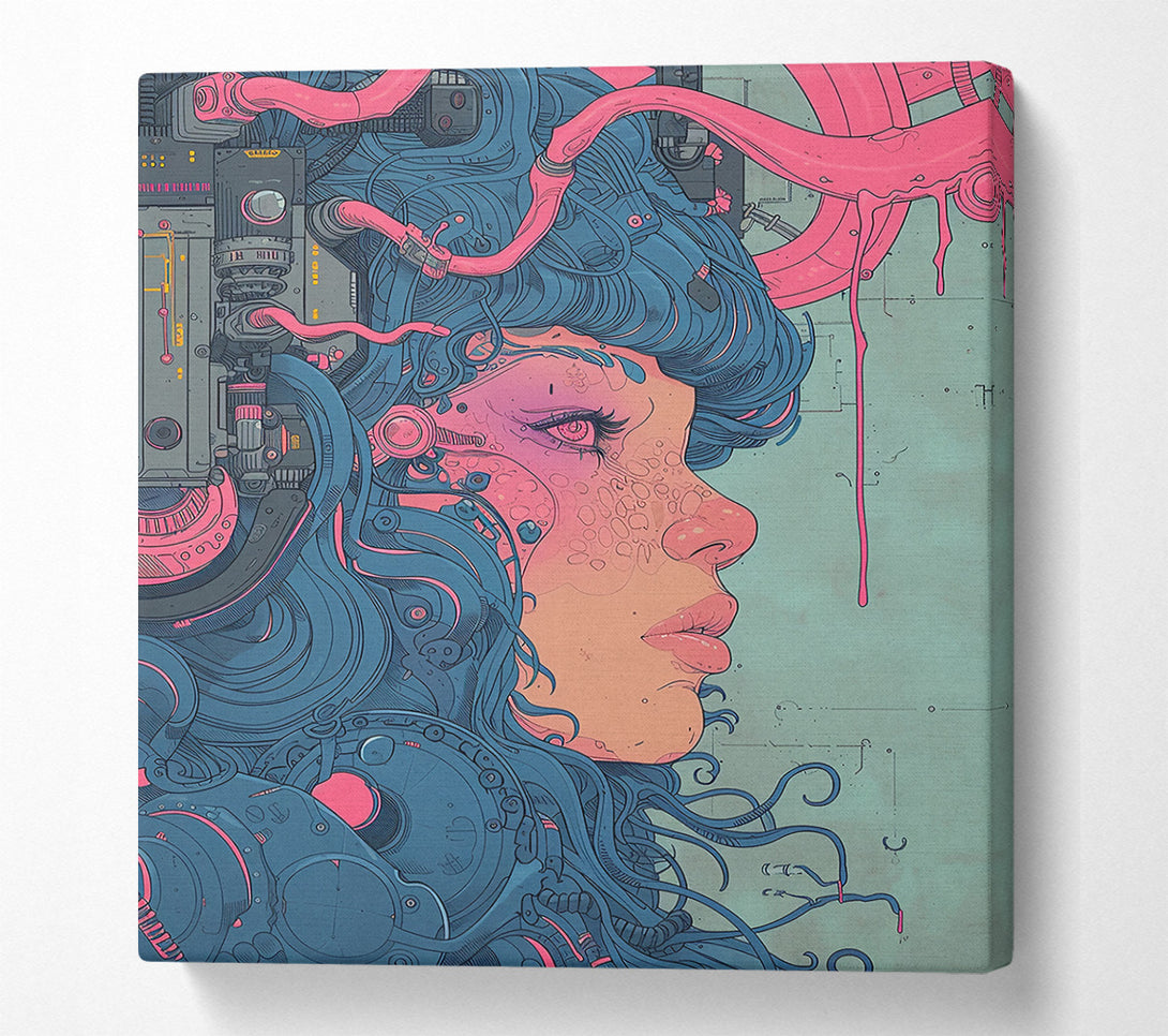  A Canvas Print of Pink Machine Dreams Canvas Print