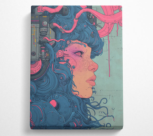  A Canvas Print of Pink Machine Dreams Canvas Print