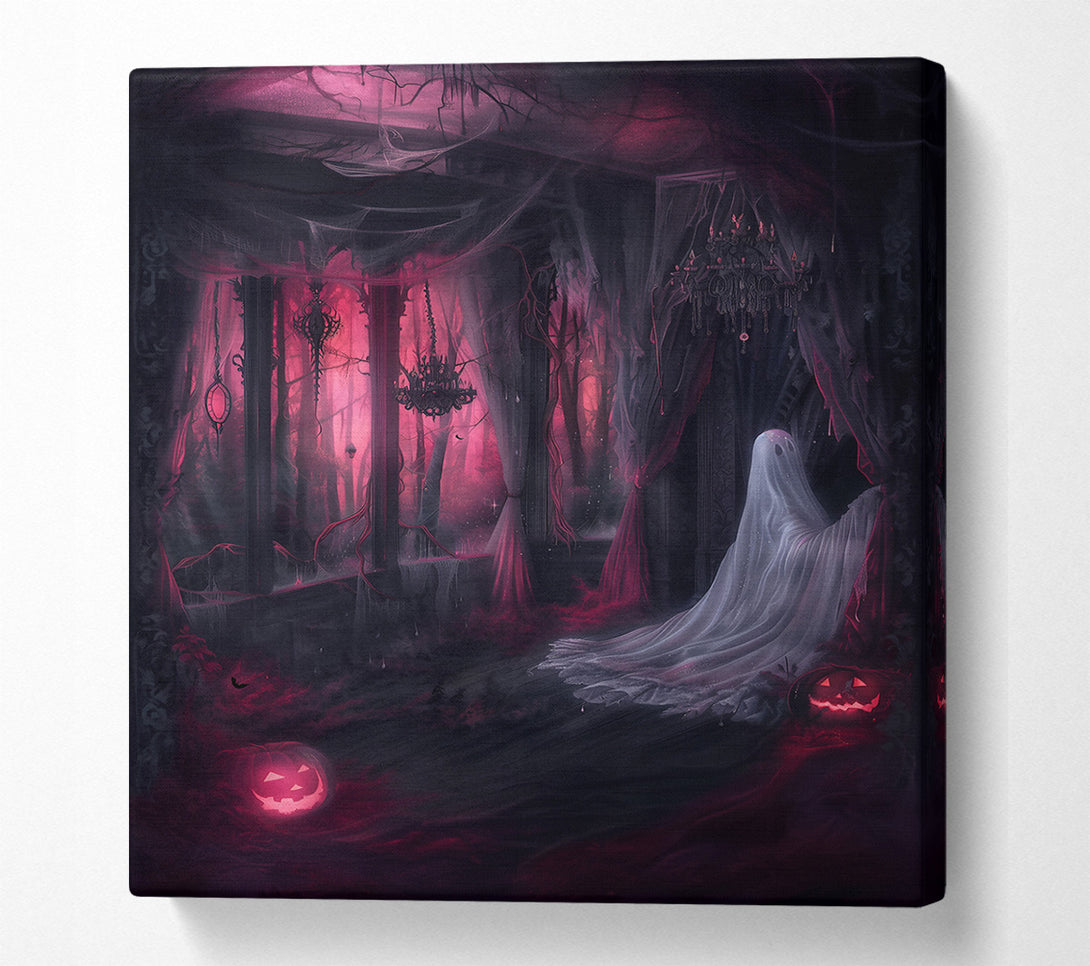  A Canvas Print of Crimson Forest Ghost Canvas Wall Art