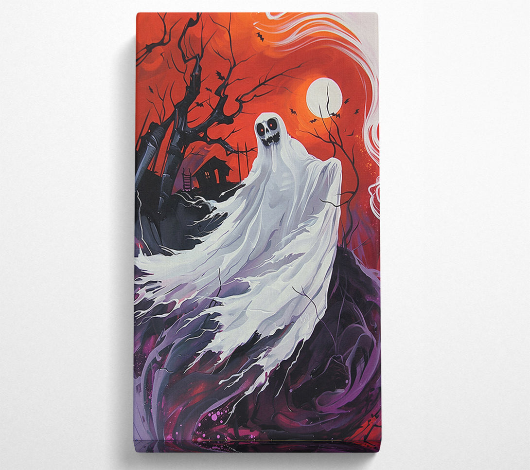  A Canvas Print of Crimson Ghostly Embrace Canvas Wall Art