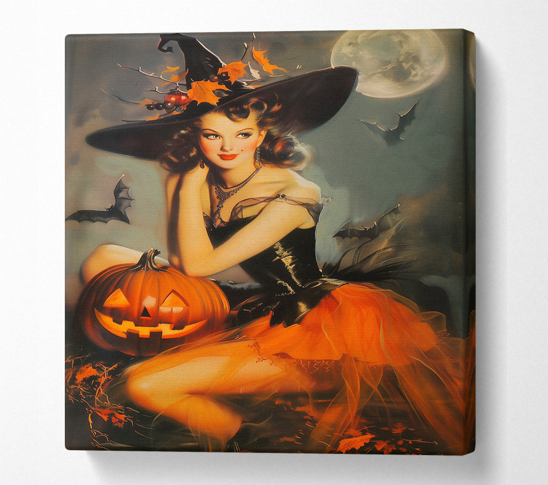  A Canvas Print of Orange Witch'S Delight Canvas Art