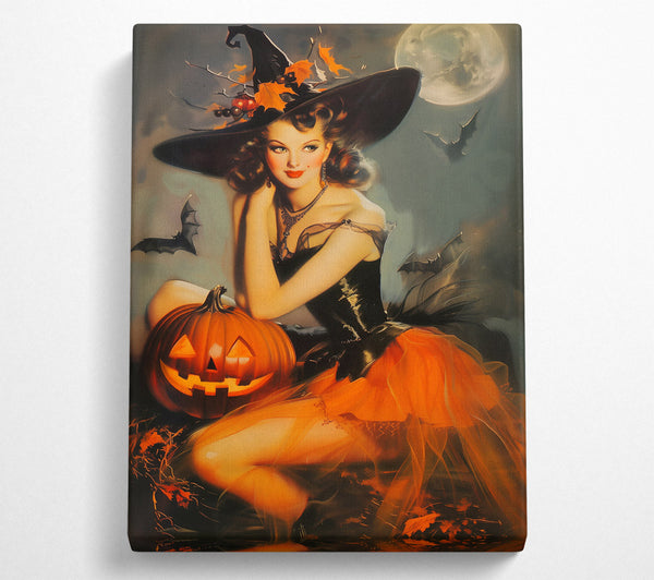  A Canvas Print of Orange Witch'S Delight Canvas Art