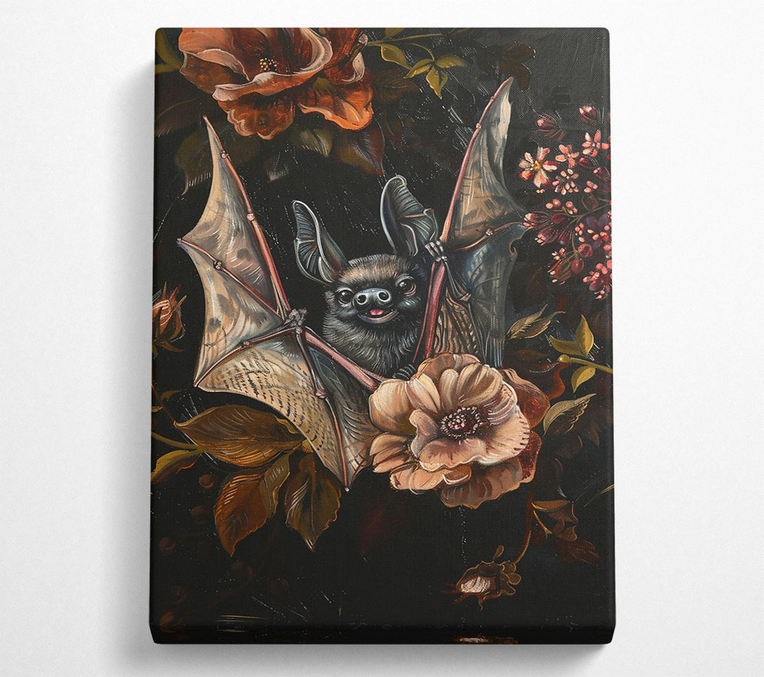  A Canvas Print of Crimson Bat Bloom Canvas Wall Art
