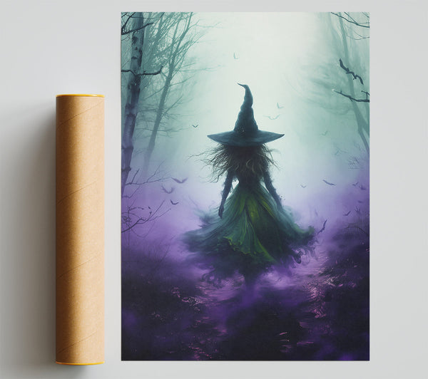 Purple Mist Witch Poster