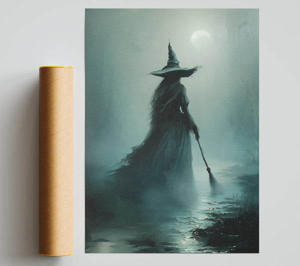 Teal Witch'S Departure Print