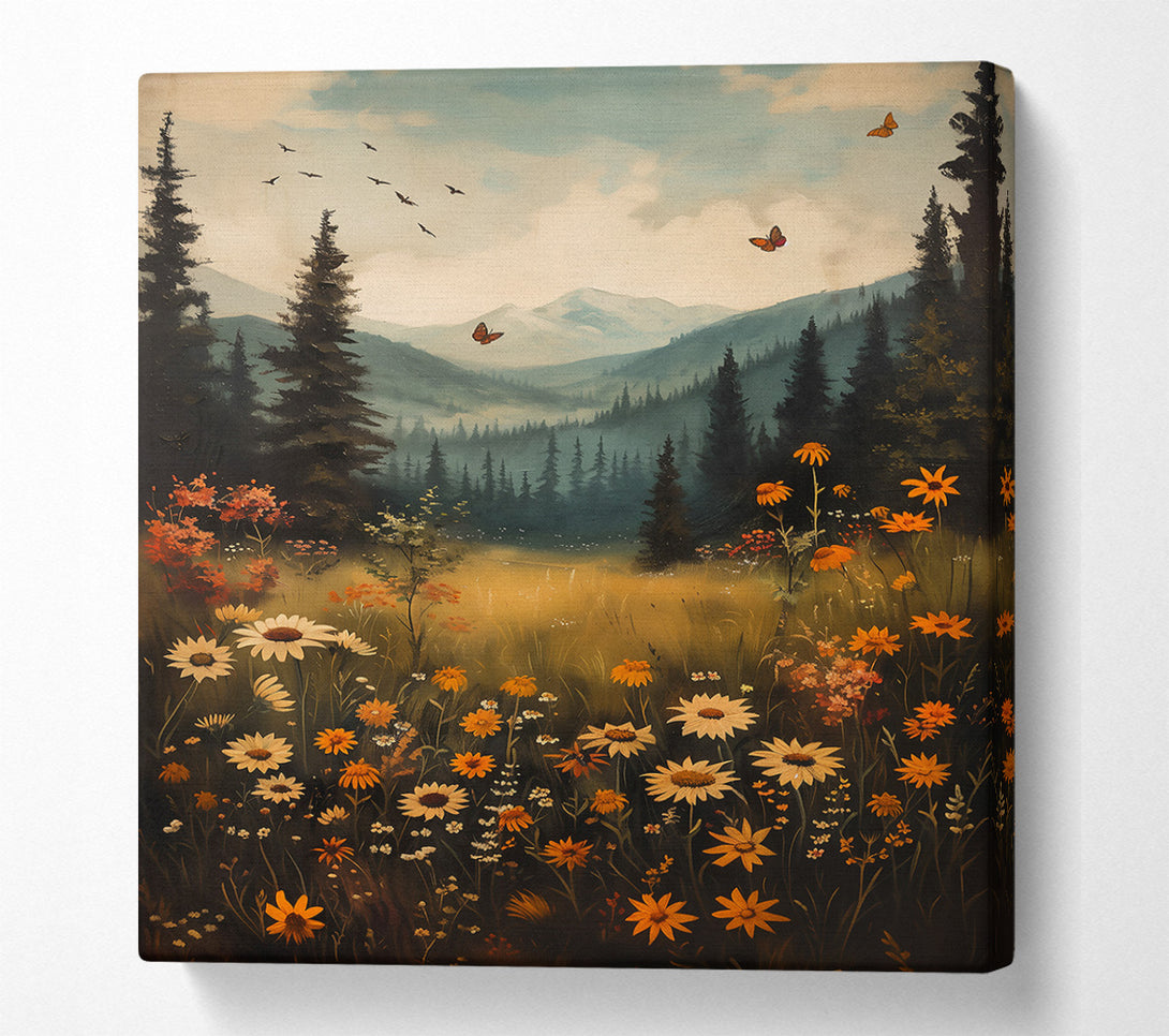  A Canvas Print of Golden Meadow Dreams Canvas Wall Art