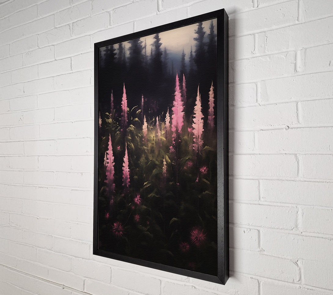  A Canvas Print of Pink Forest Bloom Canvas Print