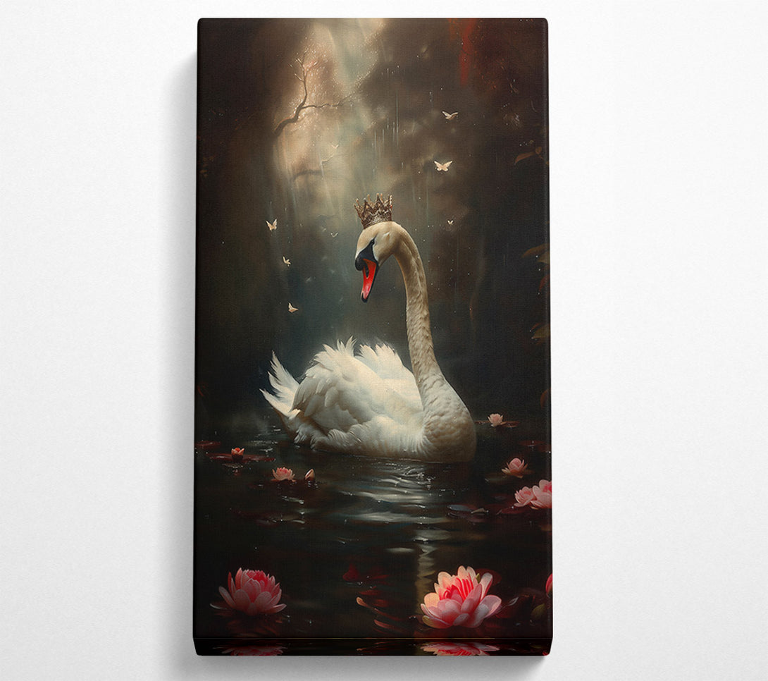  A Canvas Print of Golden Swan'S Embrace Canvas Art