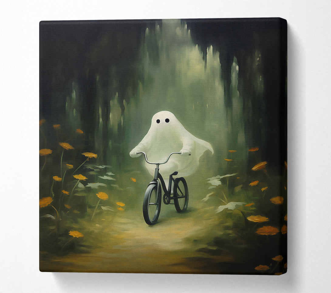  A Canvas Print of Green Ghostly Ride Canvas Wall Art