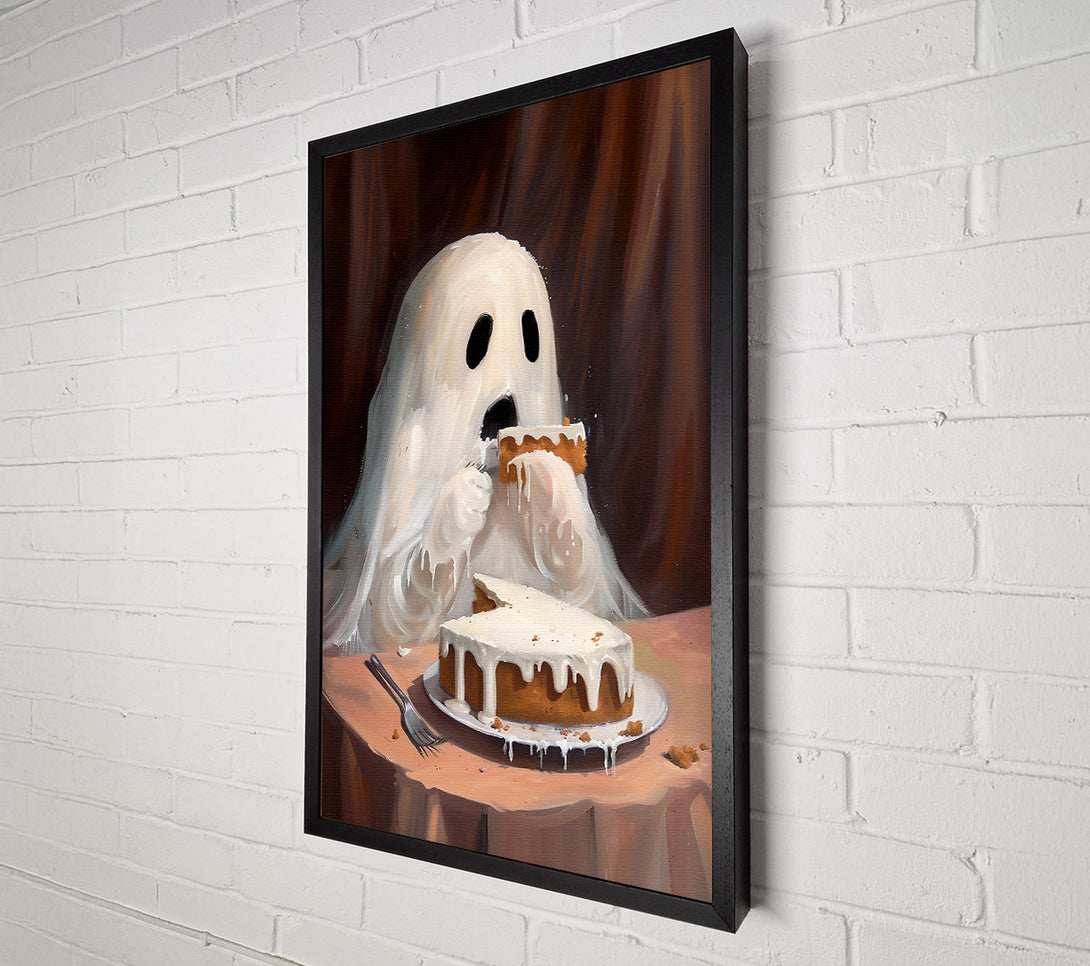  A Canvas Print of White Ghostly Feast Canvas Wall Art