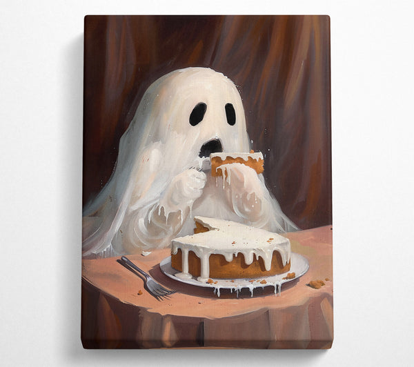  A Canvas Print of White Ghostly Feast Canvas Wall Art