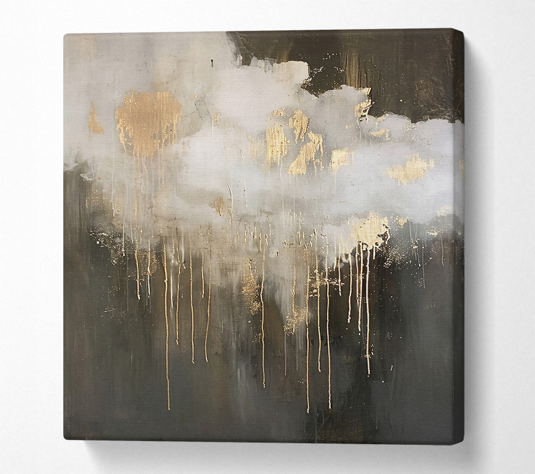 A Canvas Print of Golden Black Drizzle Canvas Print
