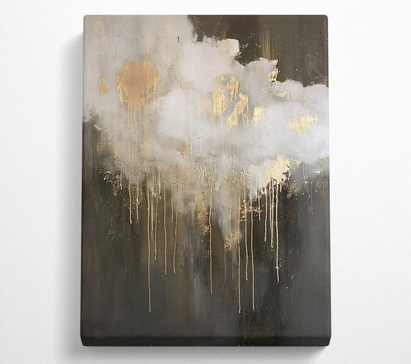  A Canvas Print of Golden Black Drizzle Canvas Print