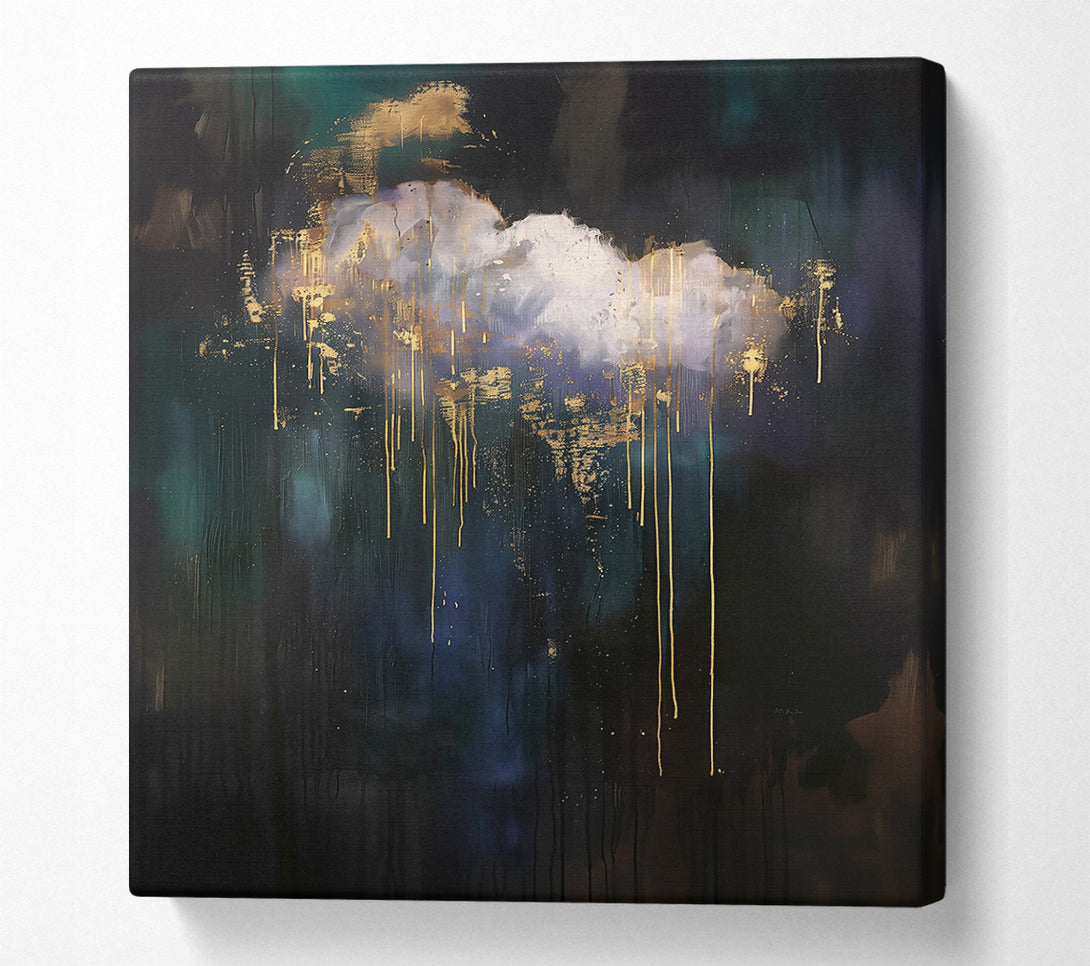  A Canvas Print of Golden Rain Clouds Canvas Wall Art