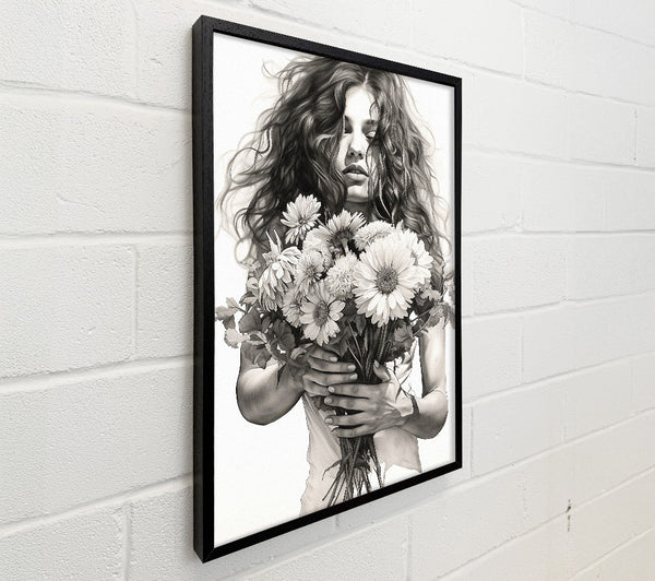 Holding Flowers