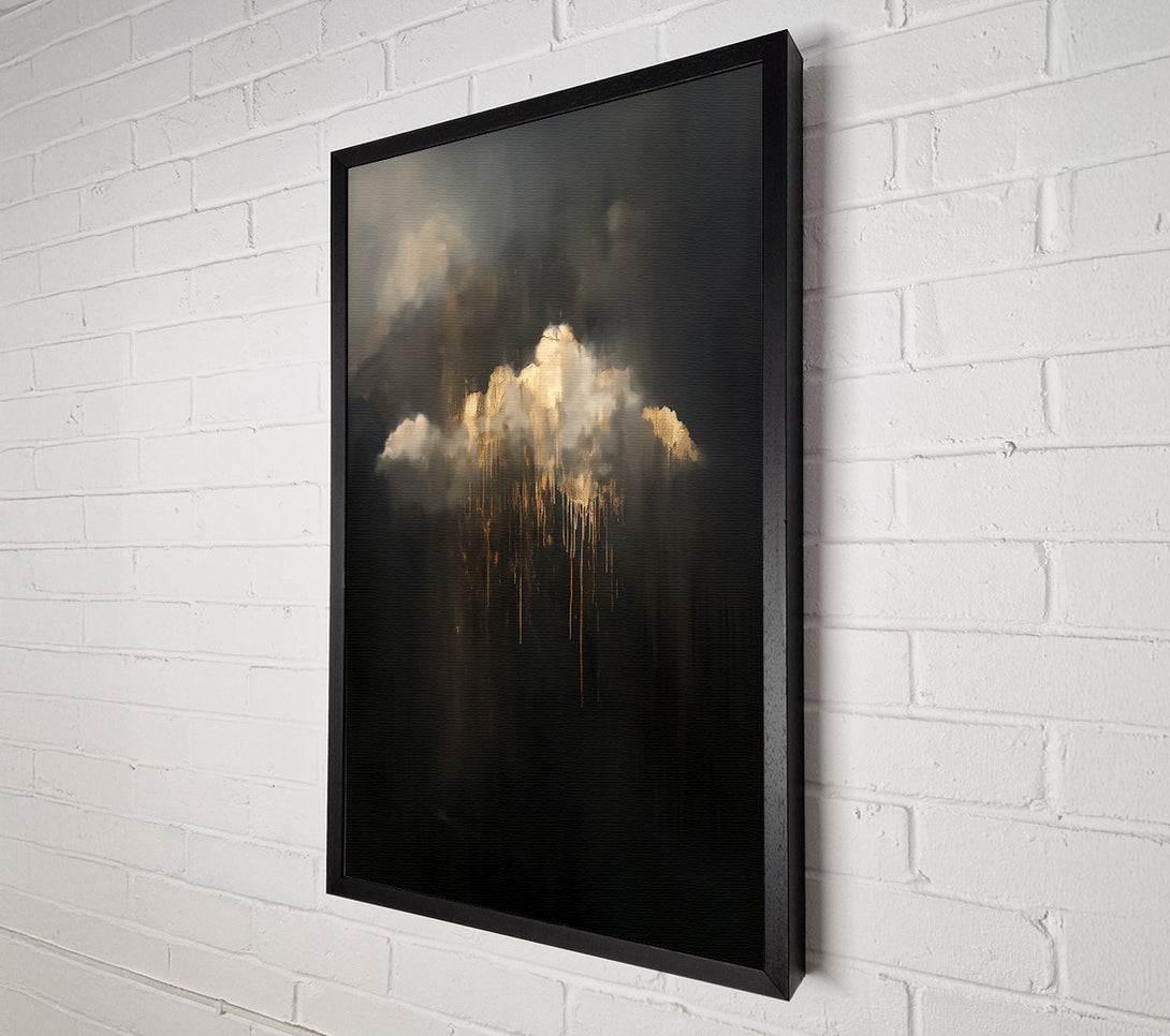  A Canvas Print of Golden Cloud Drips Canvas Print