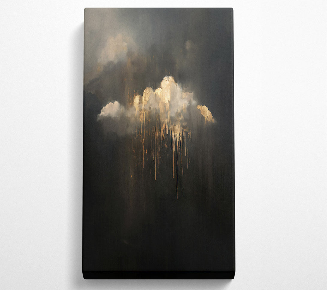  A Canvas Print of Golden Cloud Drips Canvas Print