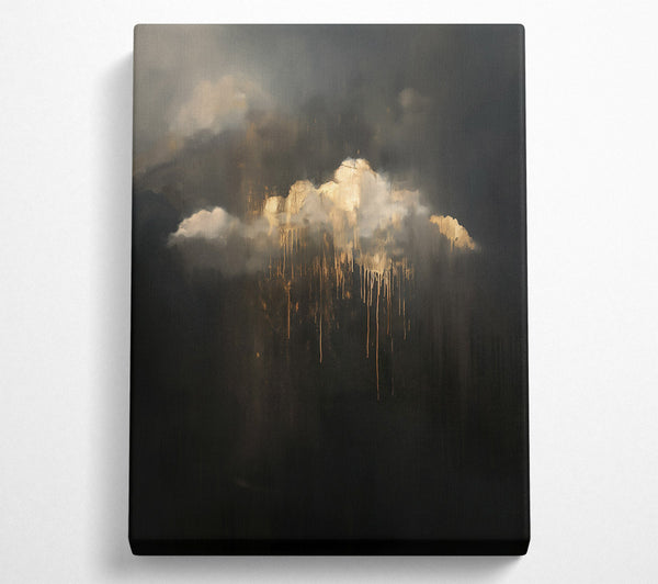  A Canvas Print of Golden Cloud Drips Canvas Print