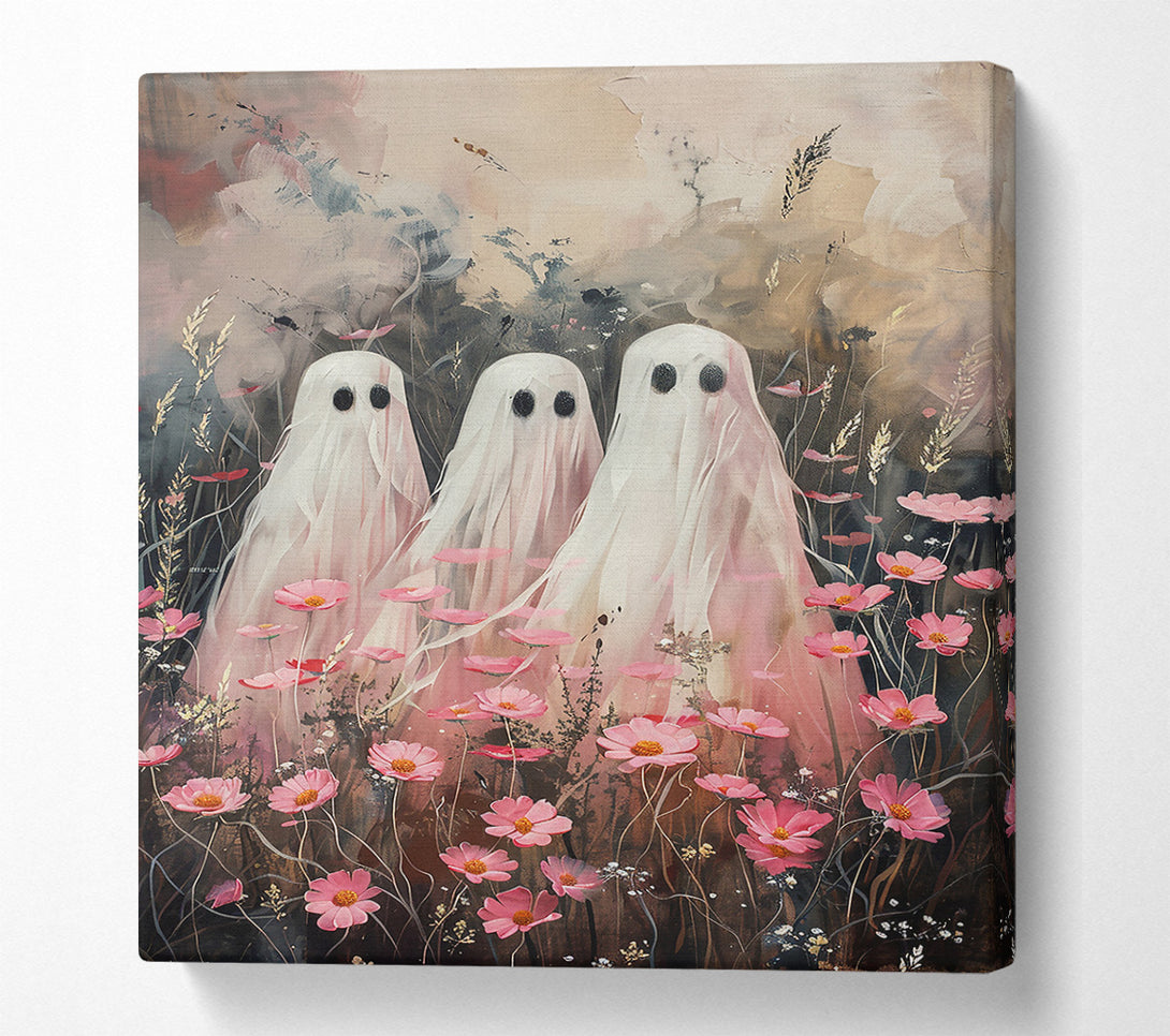  A Canvas Print of Pink Ghostly Bloom Canvas Print