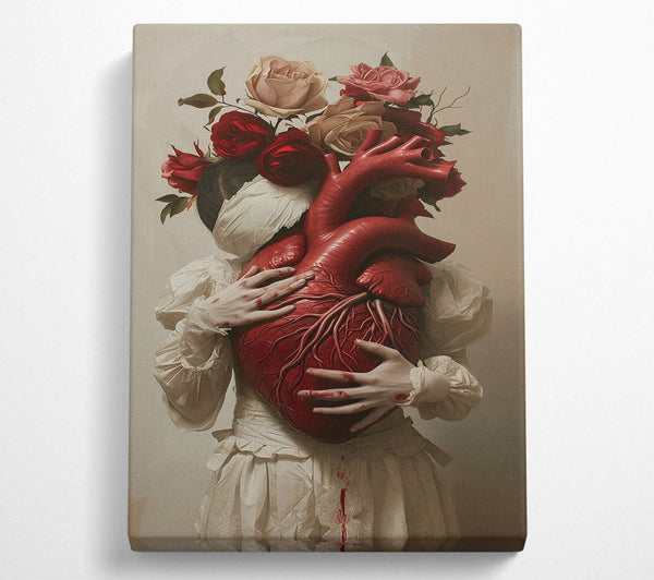  A Canvas Print of Holding The Heart Canvas Print