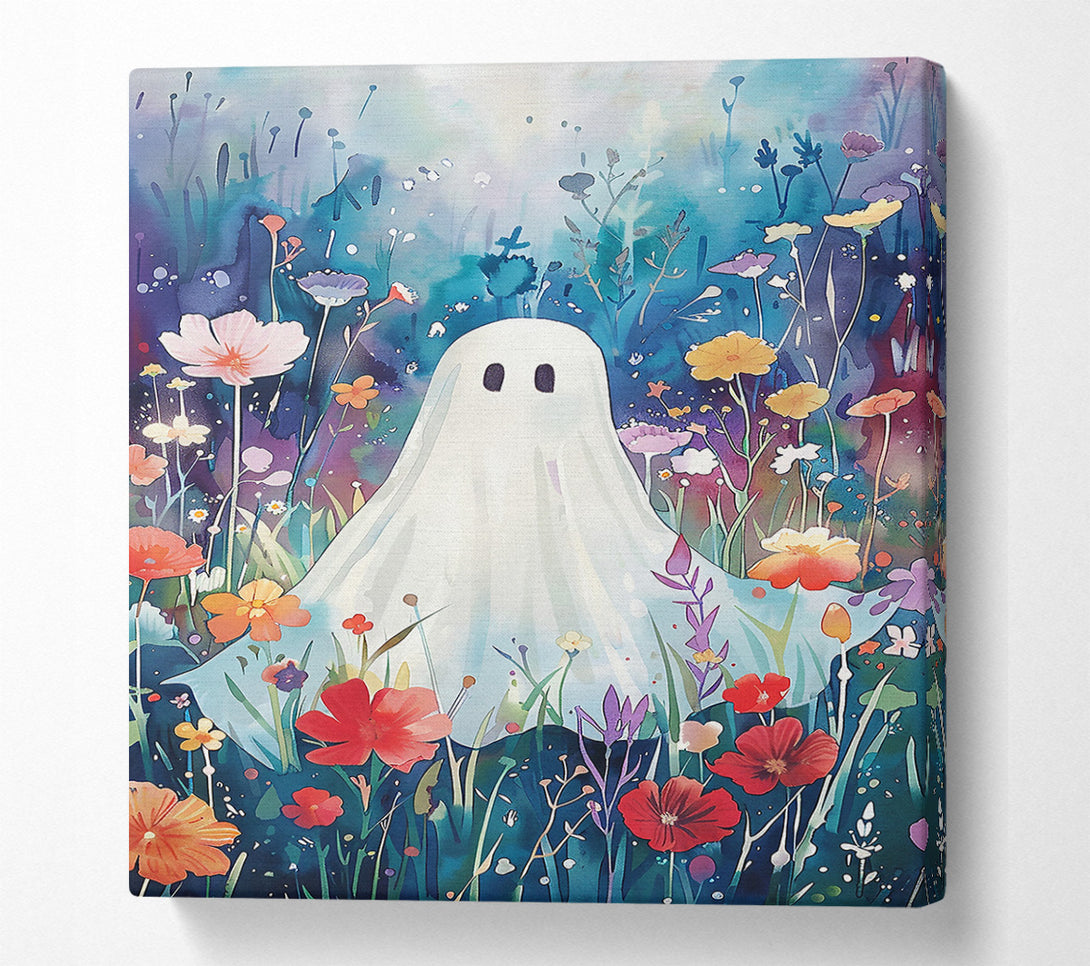  A Canvas Print of Blue Ghost Blooms Canvas Print
