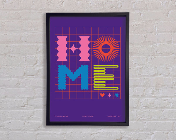 Home Retro Framed Print