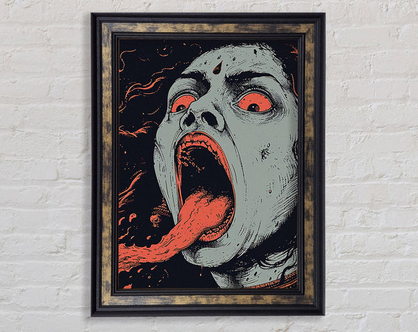 Horror Girl Framed Print