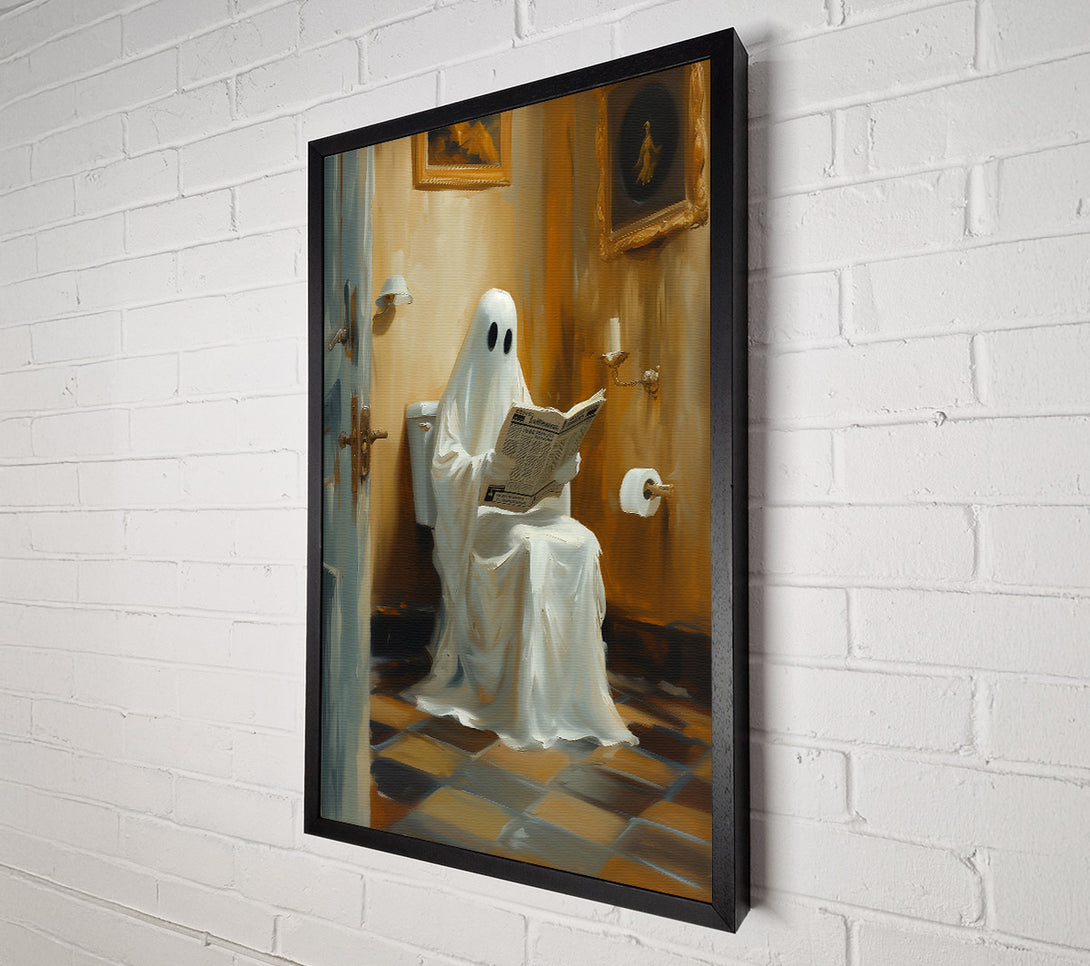  A Canvas Print of Golden Ghostly News Canvas Art
