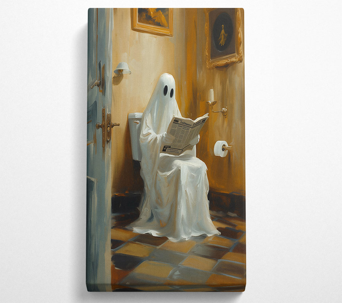  A Canvas Print of Golden Ghostly News Canvas Art