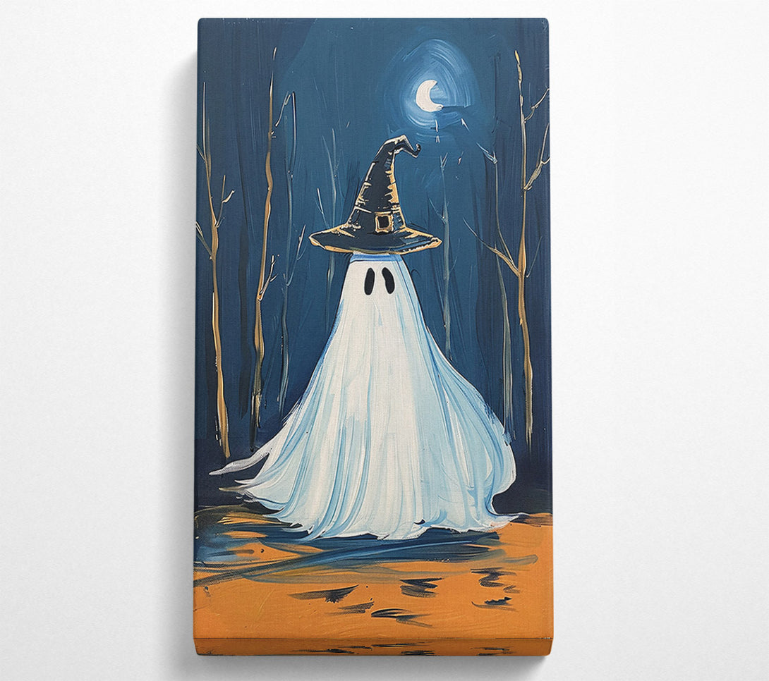  A Canvas Print of Blue Night Witch Ghost Canvas Wall Art