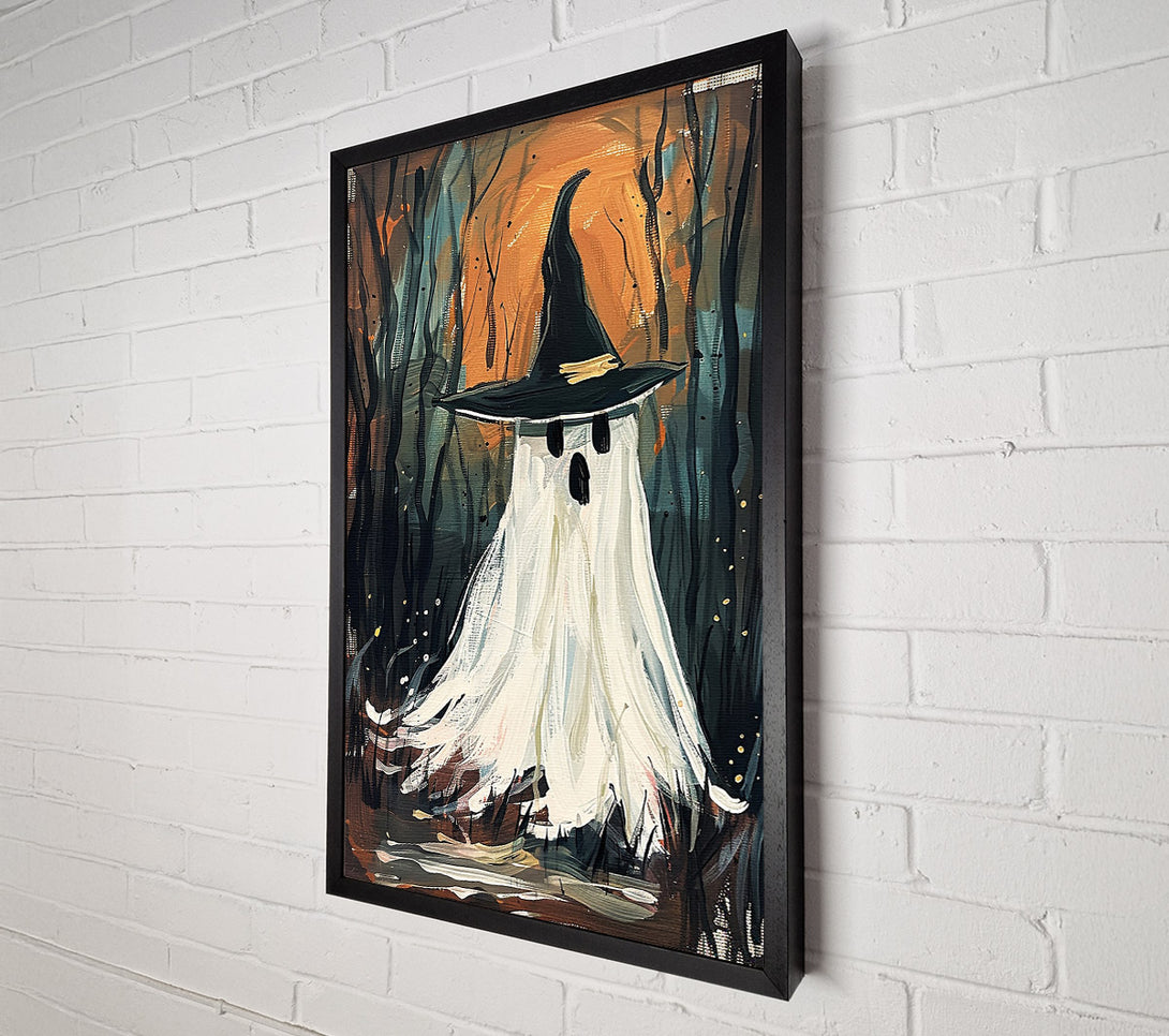  A Canvas Print of White Ghost In The Woods Canvas Print