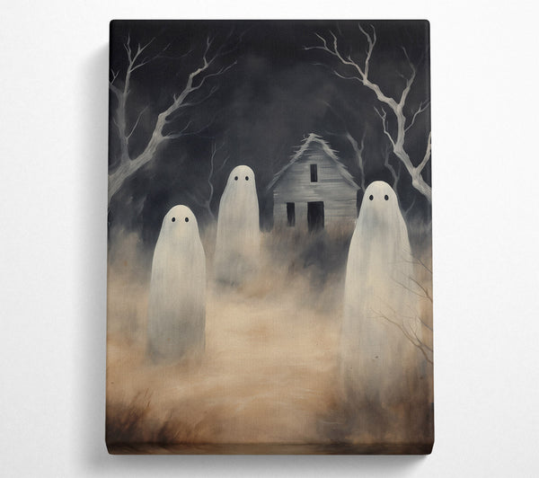  A Canvas Print of Tan Ghosts In Fog Canvas Art