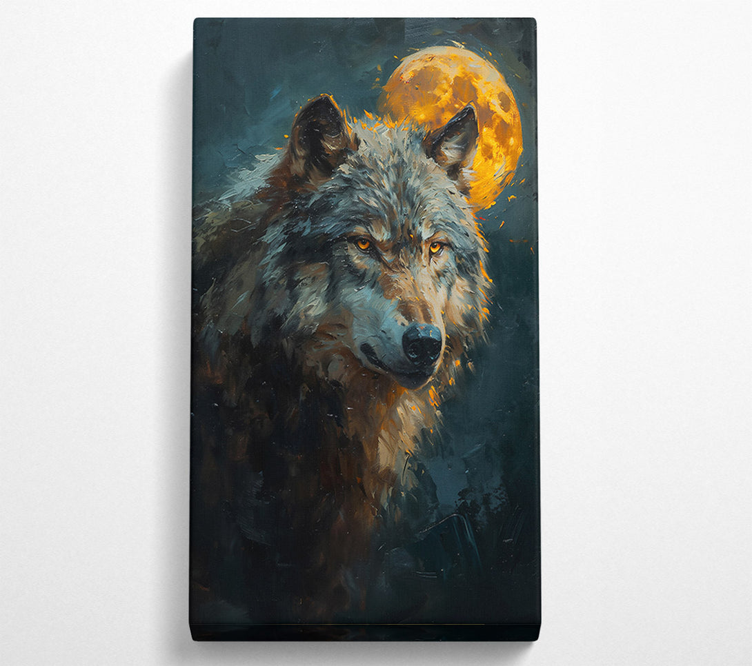  A Canvas Print of Golden Moon'S Gaze Canvas Print