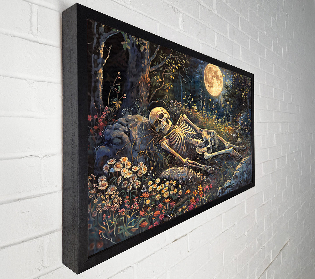  A Canvas Print of Golden Bones Moonlight Canvas Print