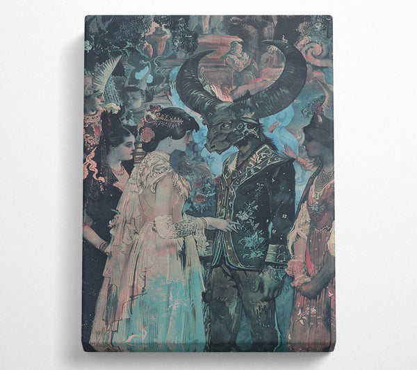  A Canvas Print of Azure Beastly Dream Canvas Print