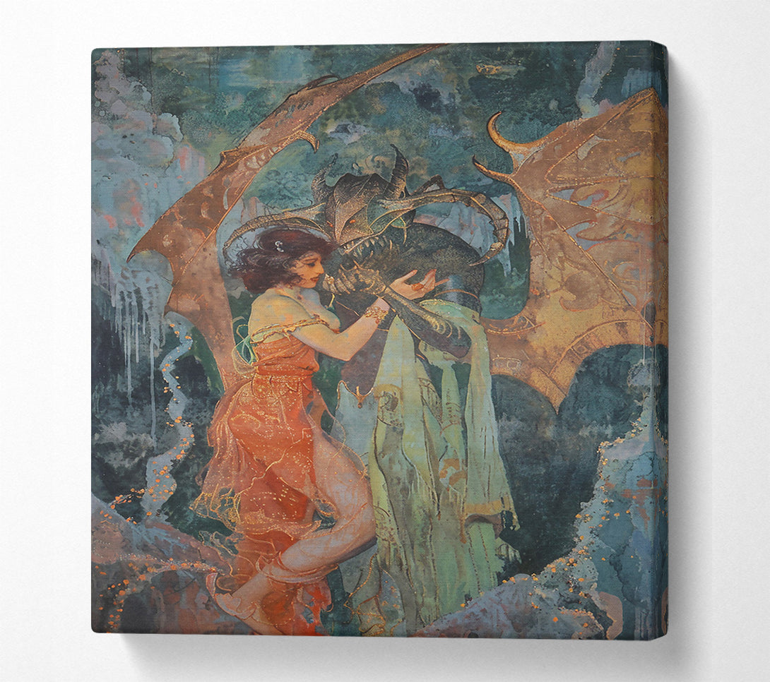  A Canvas Print of Crimson Embrace Of The Night Canvas Print