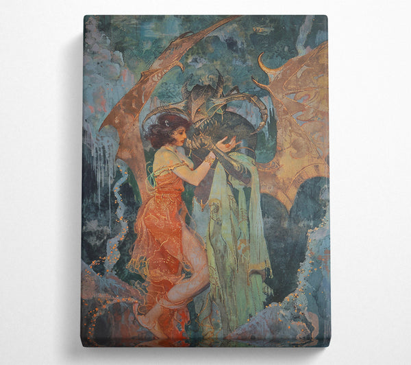  A Canvas Print of Crimson Embrace Of The Night Canvas Print