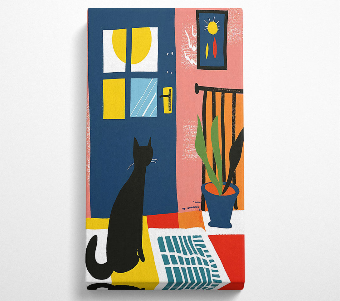  A Canvas Print of Blue Door Sunbeam Canvas Art