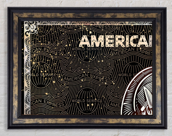 Hustler Bank Card Framed Print