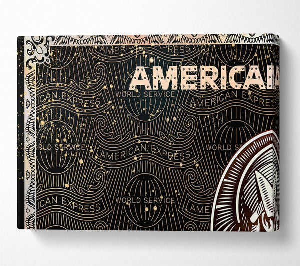  A Canvas Print of Hustler Bank Card Canvas Wall Art