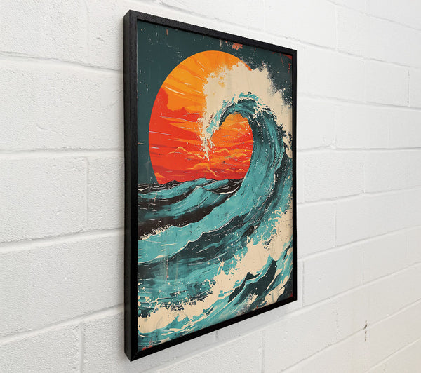 Azure Sunset Wave