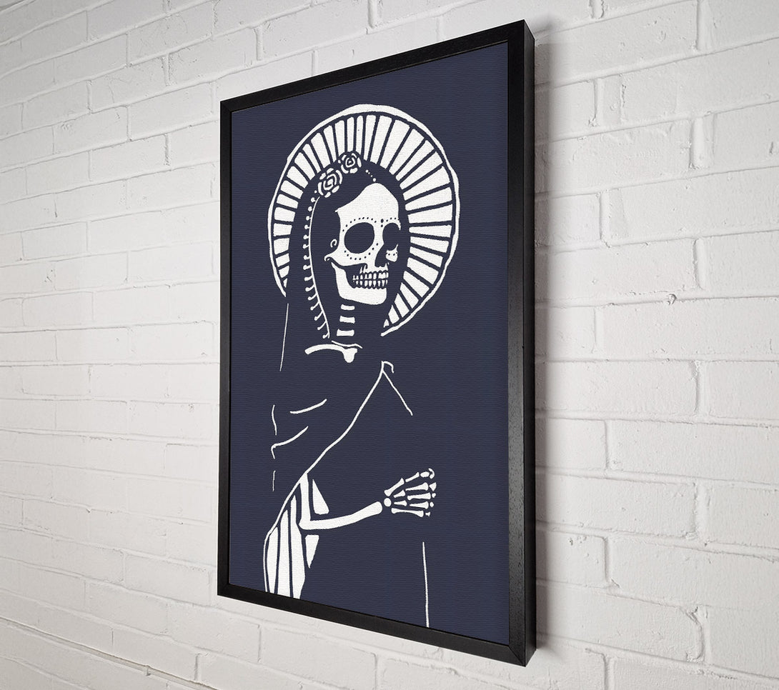  A Canvas Print of Navy Blue Holy Bones Canvas Wall Art